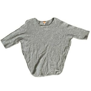 Cashmere Sweater Craft Cutter Recycle Upcycle size Small Just Cashmere gray